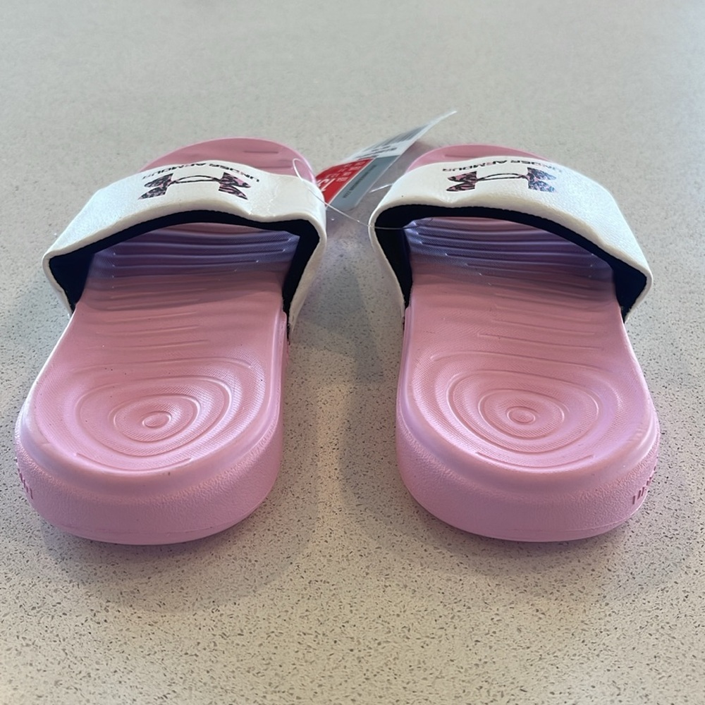NWT UNDER ARMOUR Pink Sandals Size 13K - Picture 8 of 11